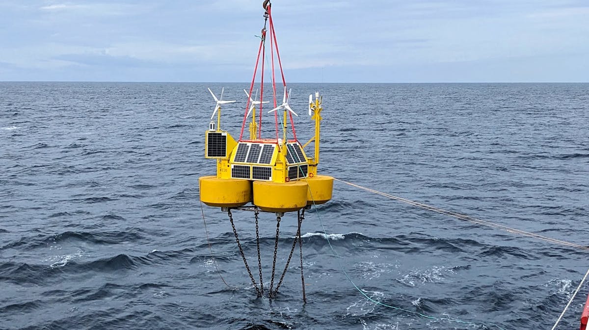The TGS buoy was deployed in the Utsira Nord area to begin collecting vital wind and metocean measurements ahead of offshore wind leases.