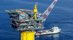 The Tubular Bells deepwater oil and gas field lies in about 4,300 ft of water, 135 miles southeast of New Orleans primarily on Mississippi Canyon Block 724.