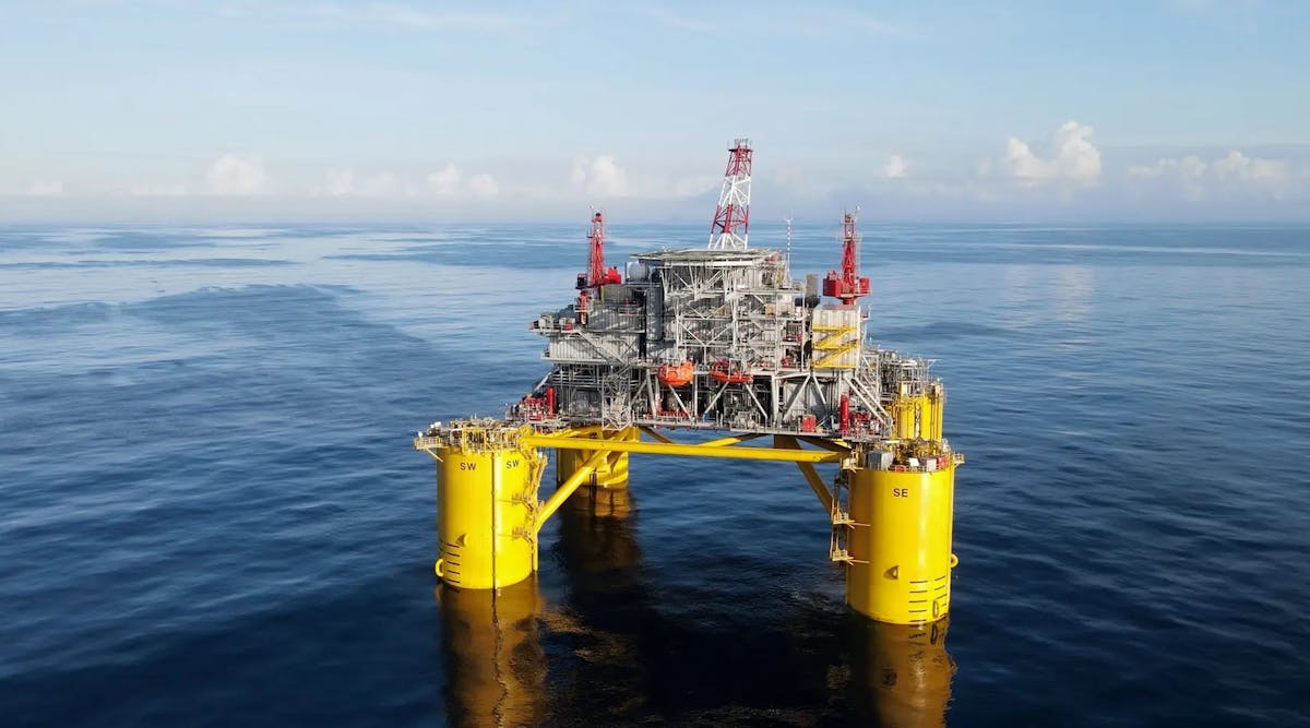 Shell&rsquo;s Vito semisubmersible employs a simplified and cost-efficient host structure that was redesigned in 2015. The field came online in February 2023.