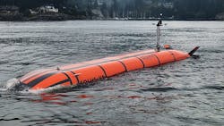 Cellula&rsquo;s Solus-XR XLUUV undergoes its inaugural sea trials off the shores of West Vancouver, BC, on August 29th, 2023.