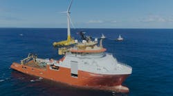 Normand Sapphire assists with the DemoSATH cable installation. Normand Sapphire assists with the DemoSATH cable installation.