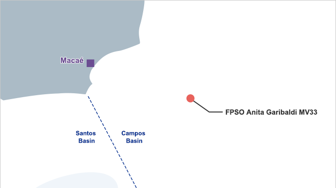 MODEC says its FPSO Anita Garibaldi MV33's operation is part of the Marlim cluster revitalization project.