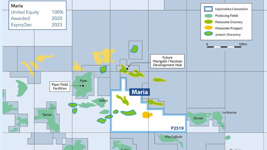 Operator United Oil &amp; Gas is in the development and appraisal phase of operations at the Maria discovery.