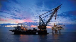 Saipem's yards in Sardinia and Indonesia will fabricate the gas processing platform, and the Saipem 7000 (pictured) and JSD 6000 vessels will manage offshore installations. Saipem's yards in Sardinia and Indonesia will fabricate the gas processing platform, and the Saipem 7000 (pictured) and JSD 6000 vessels will manage offshore installations.