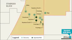 In Block 53 (APA 45% WI), the first exploration discovery at the Baja well in was announced in August 2022.