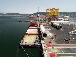 First Moray West Transition Pieces Arrive at Port of Nigg