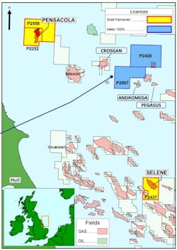 P2567 & P2428 exploration licences in the North Sea P2567 & P2428 exploration licences in the North Sea