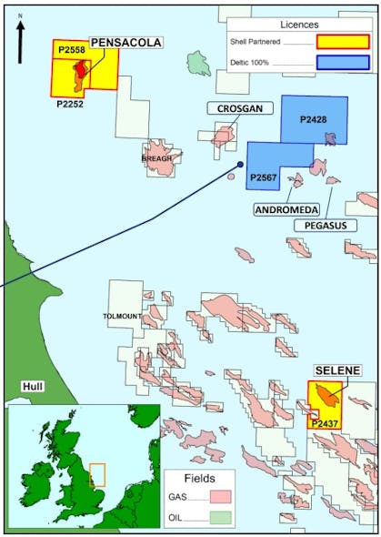 P2567 &amp; P2428 exploration licences in the North Sea