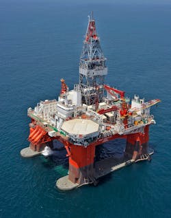 The Hercules semisubmersible was built in 2008 and operates under the Panama flag. The Hercules semisubmersible was built in 2008 and operates under the Panama flag.