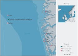Hywind Tampen Map Hywind Tampen Map