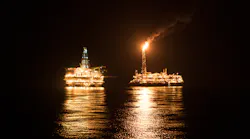 6 Fpso And Platform At Night Dreamstime M 116218789