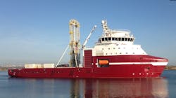 For the geotechnical campaign, Geoquip Marine deployed the Dina Polaris vessel operating out of Scrabster Harbour with the program lasting for 65 vessel days. For the geotechnical campaign, Geoquip Marine deployed the Dina Polaris vessel operating out of Scrabster Harbour with the program lasting for 65 vessel days.