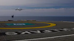 Skyports Drone Services’ Swoop Aero aircraft taking off from Gullfaks C installation.