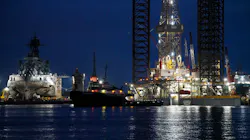 The White Fleet Drilling 400 leaving shipyard.