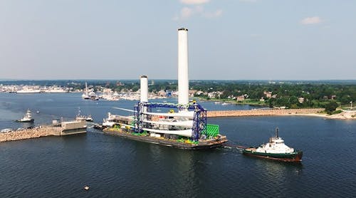 Vineyard Wind shipped the first GE Haliade-X Wind Turbine Generator (WTG) on Sept. 6, 2023, from the New Bedford Marine Commerce Terminal to its location more than 30 miles off the coast of Cape Cod.