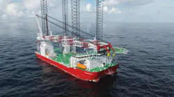 Seajacks Scylla is an offshore wind farm installation vessel.