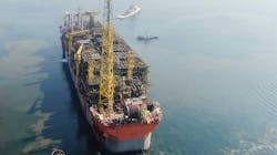 FPSO Sepetiba, SBM Offshore’s third Fast4Ward FPSO, sailed away on June 16 from the BOMESC shipyard, China, after successful completion of the topsides integration and onshore commissioning phases. FPSO Sepetiba, SBM Offshore’s third Fast4Ward FPSO, sailed away on June 16 from the BOMESC shipyard, China, after successful completion of the topsides integration and onshore commissioning phases.