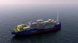 A visual render of FPSO Agogo A visual render of FPSO Agogo