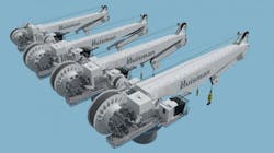 Huisman has released a renewed series of subsea knuckle boom cranes. Huisman has released a renewed series of subsea knuckle boom cranes.
