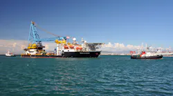 The Saipem 3000 vessel completed installation of the foundation piles in late summer.