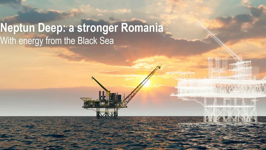 The Neptun Deep block in the Black Sea has an area of &NegativeMediumSpace;&NegativeMediumSpace;7,500 square km and is located at about 160 km away from the shore, in water depths ranging between 100 and 1,000 meters.
