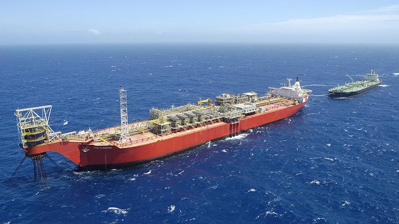 The two fields, Bijupir&aacute; and Salema, are located in water depths ranging from 480 m to 880 m, with the FPSO Fluminense installed between the two fields in 740 m water depth.