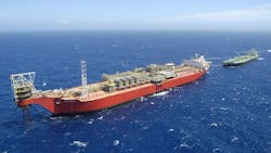 The two fields, Bijupirá and Salema, are located in water depths ranging from 480 m to 880 m, with the FPSO Fluminense installed between the two fields in 740 m water depth. The two fields, Bijupirá and Salema, are located in water depths ranging from 480 m to 880 m, with the FPSO Fluminense installed between the two fields in 740 m water depth.