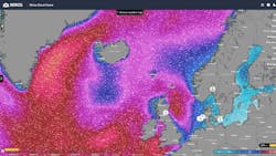 Windy visualization of waves are easily accessible on the miros.app. Windy visualization of waves are easily accessible on the miros.app.