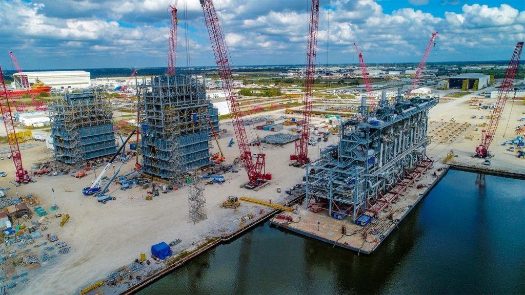 Gulf Island operates from its owned facilities in Houma, Louisiana, located on 226 acres on the east bank of the Houma Navigation Canal and on a slip adjacent to the Houma Navigation Canal, about 30 miles from the Gulf of Mexico, which the steel fabricator says provides the shortest and least restrictive means of access from its facilities to open waters. Gulf Island's facilities have 5,970 linear ft of water frontage, including 2,535 ft of steel bulkheads.