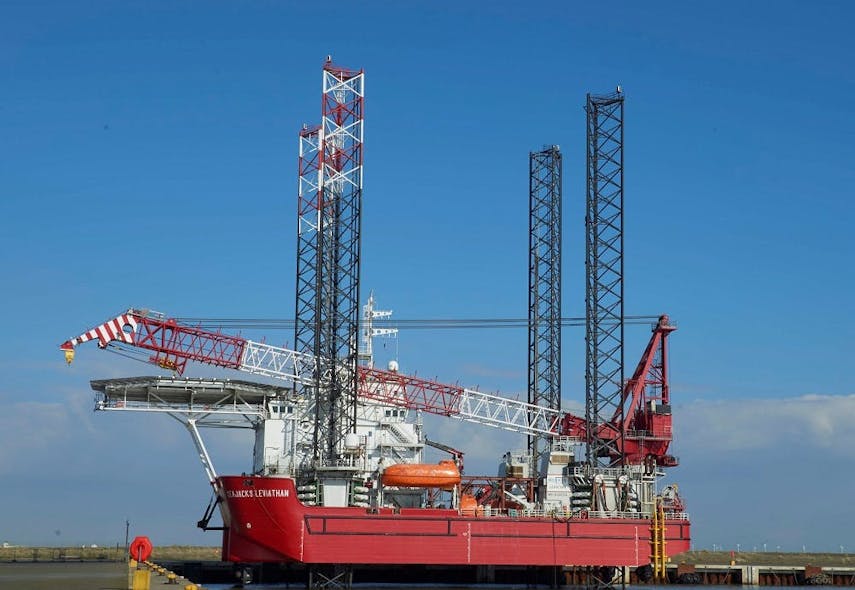 Seajacks Leviathan is a self-propelled jackup vessel that operates in compliance with the most stringent regulations and in accordance with standard procedures required to operate in the North Sea hydrocarbon industry, according to Seajacks.