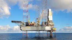 Valaris-247 rig at Ravenspurn South, platform RSC Valaris-247 rig at Ravenspurn South, platform RSC