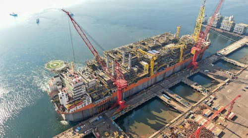 SBM Offshore&rsquo;s FPSO Sepetiba sailed away on June 16, 2023, from the BOMESC shipyard in China, after successful completion of the topsides integration and onshore commissioning phases, and then the FPSO began its transit to the Mero Field offshore Brazil.