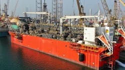 Eni says that the Tango FLNG has a liquefaction capacity of close to 1 bcm/yr.