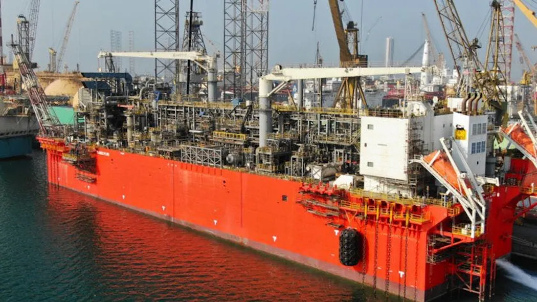 Sense Flng Congo FLNG vessel receives first gas | Offshore
