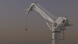 The 150-metric ton capacity knuckle boom crane will be installed on a newbuild subsea IMR/survey vessel.