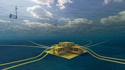 Aker Solutions plans to pilot what it says is the world&rsquo;s first subsea power distribution system for floating offshore wind at Norway&acute;s METCentre.