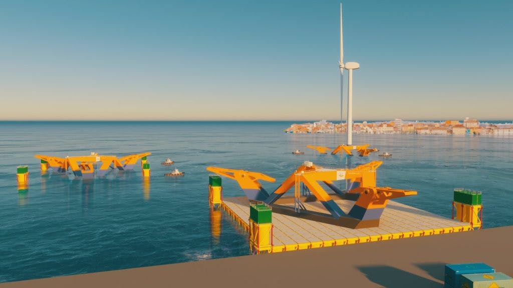 The modularity of Gazelle&rsquo;s components enables the offshore wind platform modules to be fabricated cost-effectively in shipyards and then transported to an assembly port, adjacent to a wind farm to be completed.