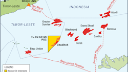 The solid red lines near the Chuditch area are existing pipelines and dotted red lines represent planned pipelines. The solid red lines near the Chuditch area are existing pipelines and dotted red lines represent planned pipelines.