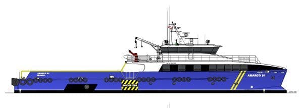 The vessel is forward compatible to allow for the inclusion of new technologies such as gyro stabilizers, motion compensated gangways and a hybrid system.