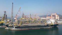 On Jan. 2, Petrobras signed an agreement with FMC Technologies do Brasil, a subsidiary of TechnipFMC, to develop the HISEP technology, patented by Petrobras for the separation of oil and gas at the bottom of the ocean and the reinjection of CO²-rich gas into the reservoir. The Marechal Duque de Caxias FPSO (Mero 3 project) is pictured. On Jan. 2, Petrobras signed an agreement with FMC Technologies do Brasil, a subsidiary of TechnipFMC, to develop the HISEP technology, patented by Petrobras for the separation of oil and gas at the bottom of the ocean and the reinjection of CO²-rich gas into the reservoir. The Marechal Duque de Caxias FPSO (Mero 3 project) is pictured.