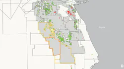 The Angola MegaSurvey now facilitates the evaluation of proven plays across Permanent Offer Block 33 (outlined in orange above) and also provides 3D data coverage over additional neighboring Permanent Offer Block 32 to the north and Block 34 to the south (both outlined in yellow).