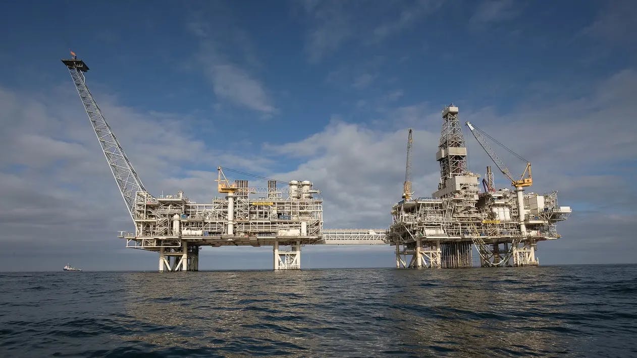 The Deepwater Gunashli platform is located in the Caspian Sea.