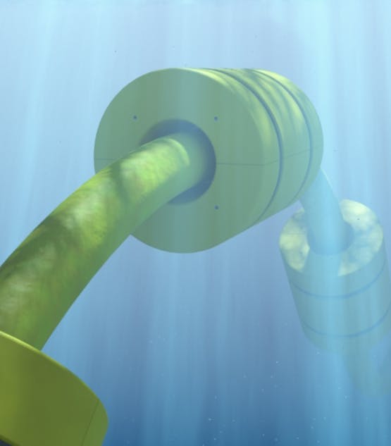 CRP says its distributed buoyancy modules (DBMs) are typically used between structures and a surface vessel or platform. They provide uplift generated by a two-part buoyancy element and a clamp.