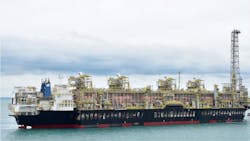 FLNG Gimi sailed from Singapore Nov. 19, 2023. FLNG Gimi sailed from Singapore Nov. 19, 2023.