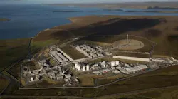 Victory’s gas will head to the Shetland Gas Plant (pictured) for processing before continuing through offshore pipelines in the North Sea to the National Grid entry point at St Fergus, close to Aberdeen.