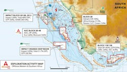 Africa Oil map Africa Oil map