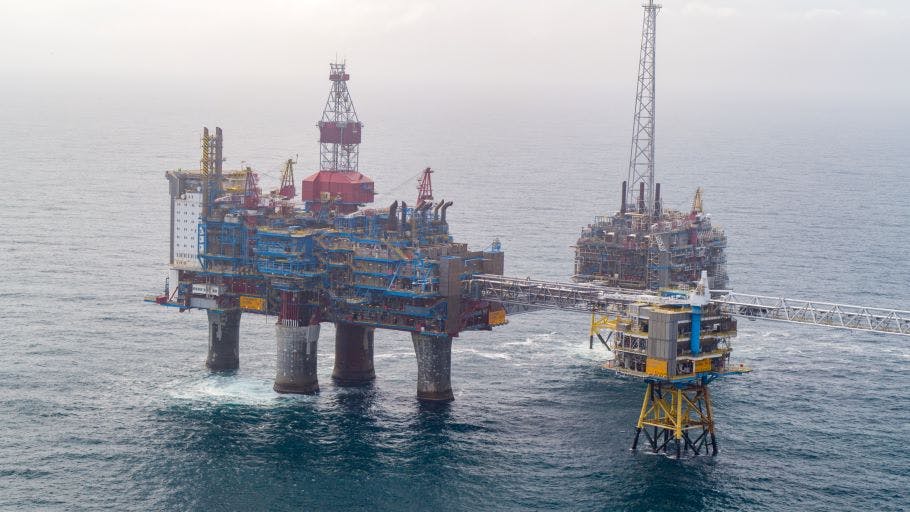 Sleipner field drone view