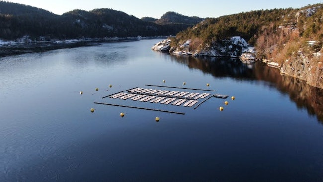 Fred. Olsen 1848 has deployed the floating PV technology BRIZO offshore Risør, Norway.