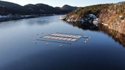Fred. Olsen 1848 has deployed the floating PV technology BRIZO offshore Ris&oslash;r, Norway.
