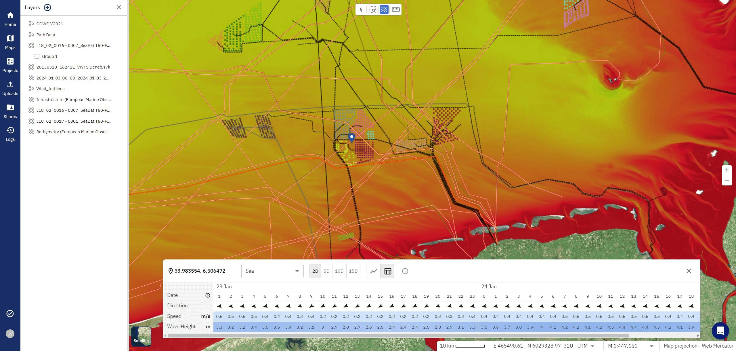TrueOcean's weather insights and forecasts are natively integrated, enabling users to improve data quality control. TrueOcean's weather insights and forecasts are natively integrated, enabling users to improve data quality control.